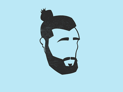 Profile Pic beard beard and bun face me portrait silhouette