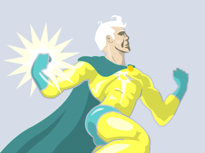 Captain Starpuncher captain hero illustration super superhero