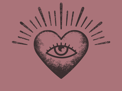 Eye of the Heart design eye heart illustration love symbol tattoo