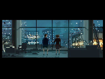 Very Strange Time fight club film illustration pixel pixel art true love