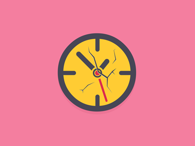 Tick Tock of the Clock clock design illustration minimalism time