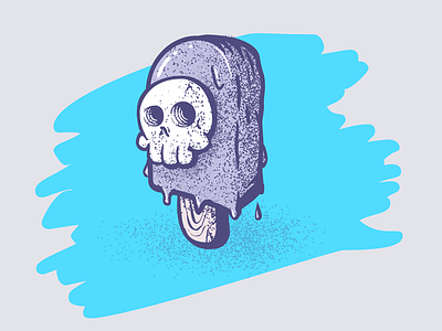 Skull-Pop cartoon icecream illustration skull treat