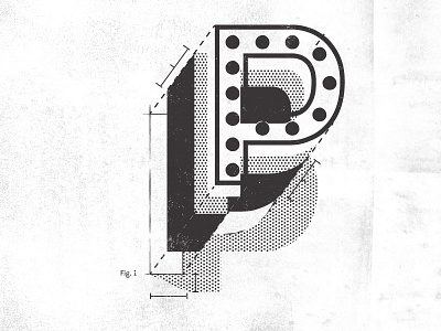 Type Deconstructed 3d black and white deconstructed design illustration technical type