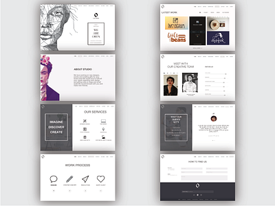 Dribbble ui uiux ux web design graphic design studio website