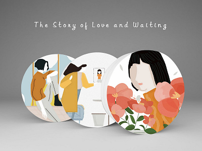 Story Packaging Design of Love and Waiting ai、ae ps