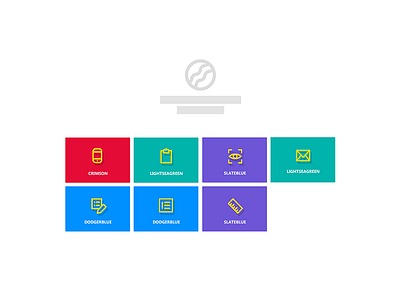 Flat Color Dashboard