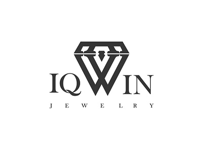 IQ WIN JEWELRY adobe adobe illustrator adobe photoshop brand design design graphicdesign illustraion jewelry logo logodesign logomaker