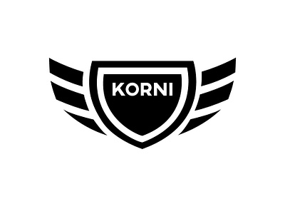 1. Korni Shield Black And White adobe adobe illustrator adobe photoshop brand design branding design graphicdesign illustraion illustration logo logodesign logomaker