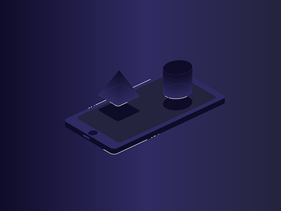 Isometric design adobe ilustrator blue design graphic design illustration isomatric minimal mobile