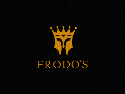 Frodo logo accessories design flat jewellery logo luxury vintage watch store