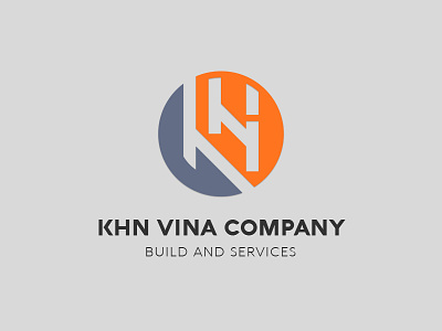 KHN Company Logo construction design groove icon logo polished serrvice