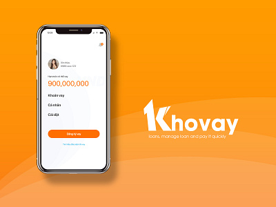 Khovay application brand name design finance app loans logo managerment p2p personal ui
