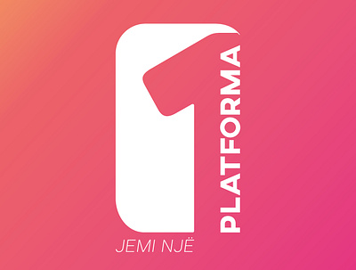 Logo "Platforma 1" app branding design illustration illustrator logo minimal typography vector web