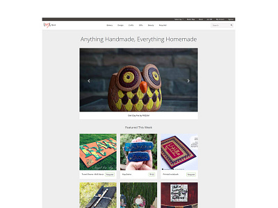 Homepreneur's Handmade Products Website