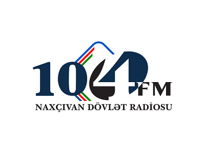 Nakhchivan FM 104fm brand fm logo logotype typography