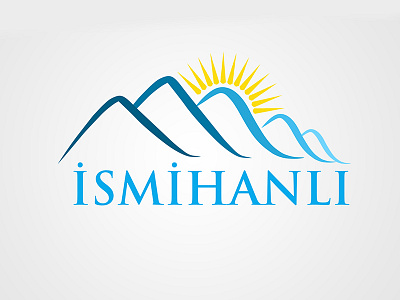 Logo logo logotype mountains sun