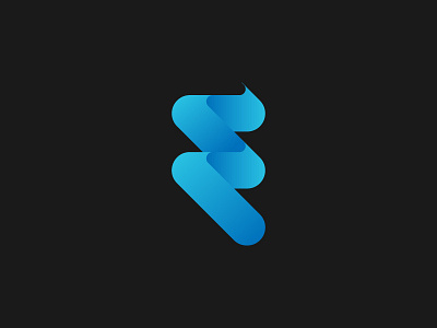 E/F Logo Concept. blue business letter logo modern simple vector