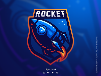 Rocket Logo (Available) artwork bold branding character characterdesign design esports gaming icon illustraion lettering logo logodaily logos mascot sports logo ui vector vectorart