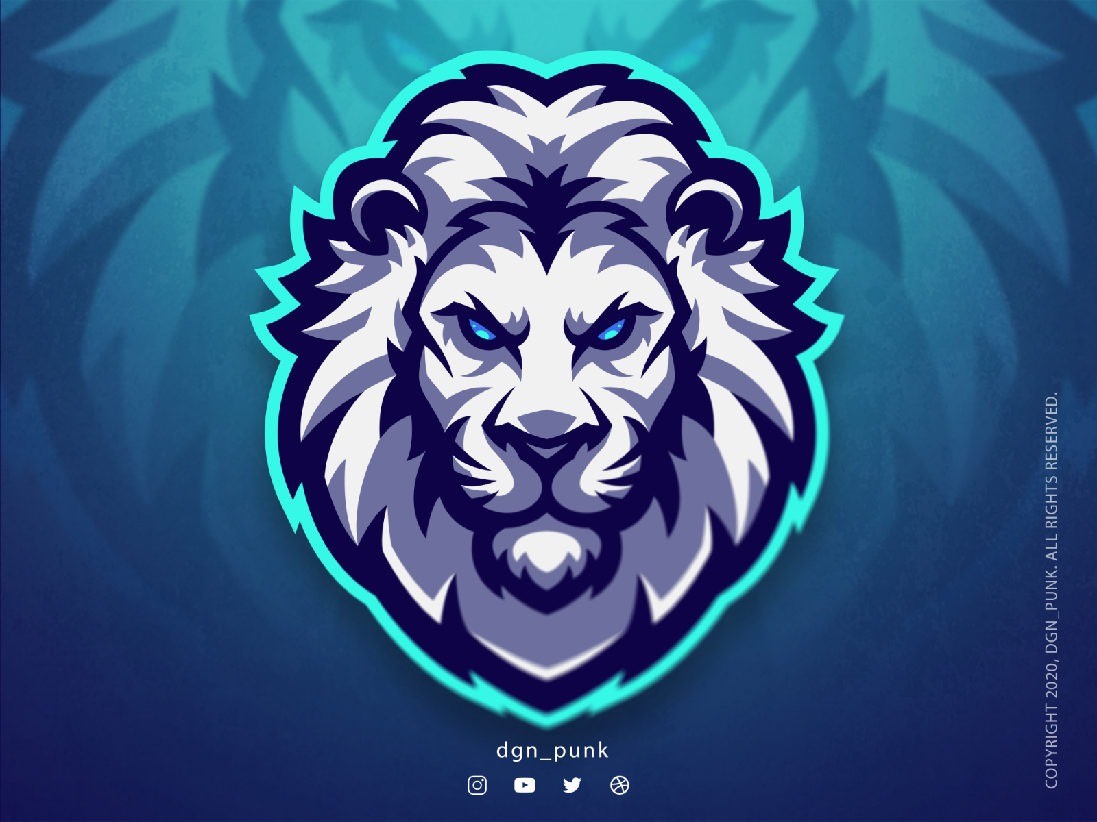 Premade Mascot Logo With Unique Jersey Design - Lobotz LTD