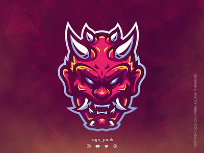 Oni Mask brand branding character design game graphic design icon identity illustration logo typography ui vector