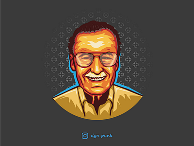 The great StanLee badge branding character design gaming identity illustration logo logotype mark mascot vector