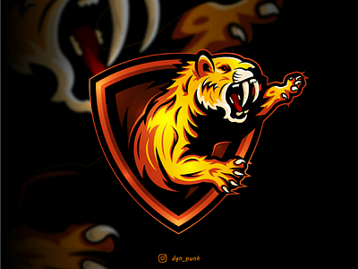 Sabertooth logo concept brand character esports identity illustration logo logos mascot sport sportlogo tiger ui