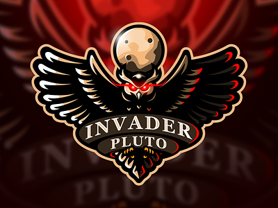 Invader Pluto Logo app badge brand branding character design game icon identity illustration logo logos mark mascot sport sportlogo sports sports logo typography ui