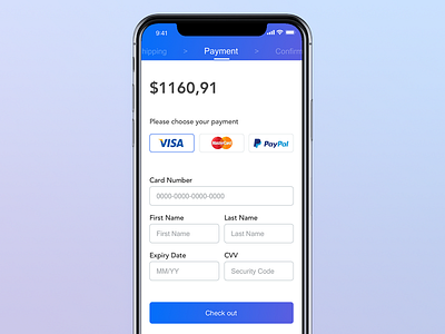 #Daily UI 002-Credit Card Checkout