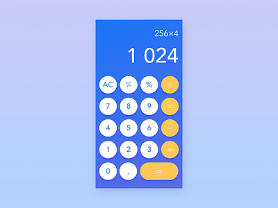 #Daily UI 004-Calculator 004 calculator dailyui