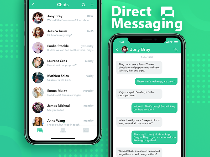 #Daily UI 013-Direct Messaging