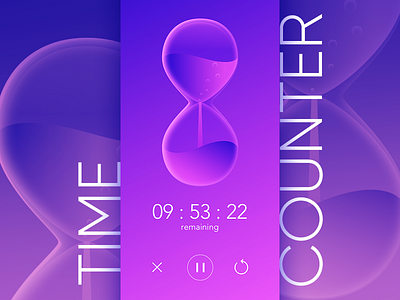 #Daily UI 014-Countdown Timer 014 countdown counter dailyui sandclock time timer ui
