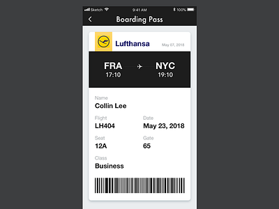 #Daily UI 024-Boarding Pass 024 airplane boarding boardingpass dailyui pass ticket ui