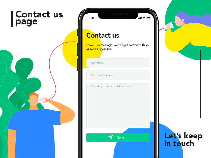 Daily UI 028-Contact Us by Collinhere on Dribbble