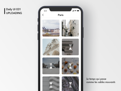 #Daily UI 031-Uploading 031 album app dailyui loading photo photo album photoapp ui uploading