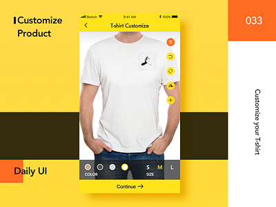 #Daily UI 033-Customize Product app customize customize product dailyui ui
