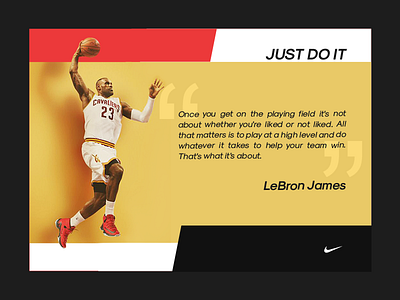 #Daily UI 039-Testimonials 039 basketball dailyui just do it nike sports testimonials ui web