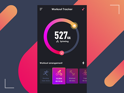 #Daily UI 041-Workout Tracker