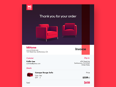 #Daily UI 046-Invoice