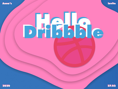 Hello Dribble design typography ui