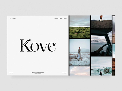 Kove® Interactions clothing brand design editorial editorial layout editorial website fashion fashion website interactions landing page minimal minimal website typography ui web design website interactions