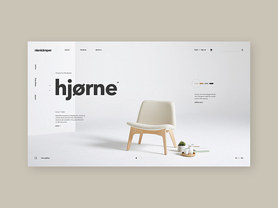 neinkämper furniture e commerce furniture grid design interior design minimal minimal web design minimal website nordic shop store store design typography ui ux web design website website concept