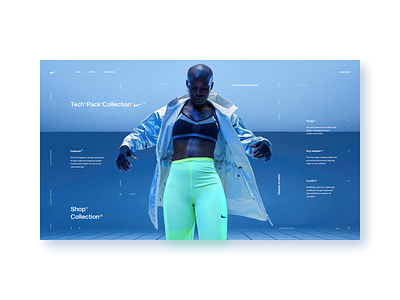 Nike Tech Pack Collection fashion fashion website grid design nike shop store store design tech pack typography ui ux web design