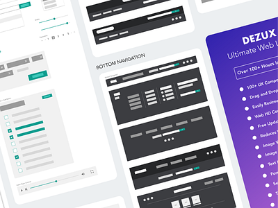 DEZUX Ultimate web UX and Wireframe Kit