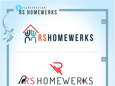 Rs Homewerks logo design