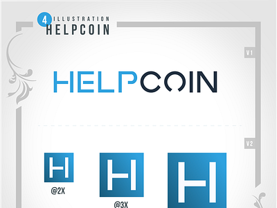 Helpcoin Presenntation icon design