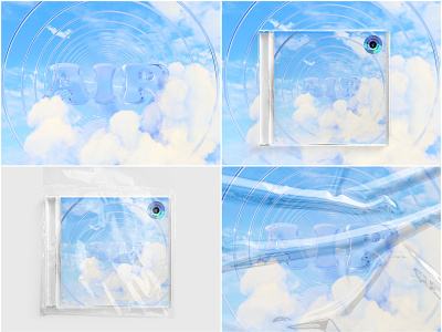 Infinite ON AIR X Newage music 3d cd cloud graphic design music on air