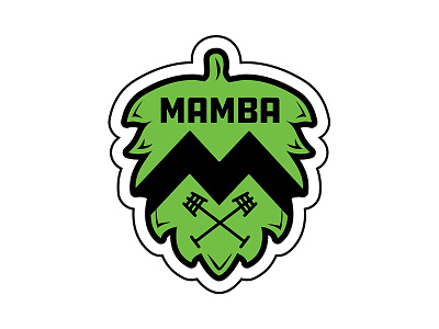 Mamba Logo Sticker craft beer home brewer hops sticker