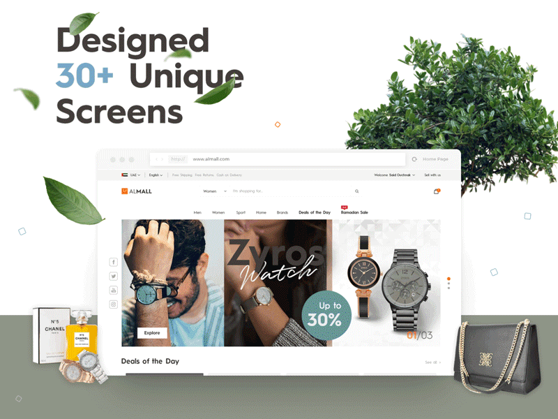 Web Design Almall 2018 trends animation branding concept ecommence fashion app mobile app motion ui uiux webdesign website