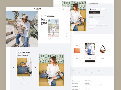 Fashion website redesign 2019 trend clear fashion light minimalism modern new uiux website design