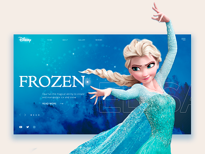 Frozen design illustration web